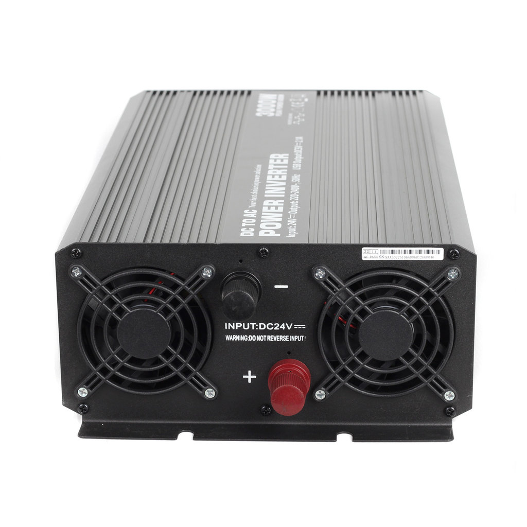 CAR3000-24V Měnič napětí z 24V na 230V + USB, 3000W - CAR3000-24V
