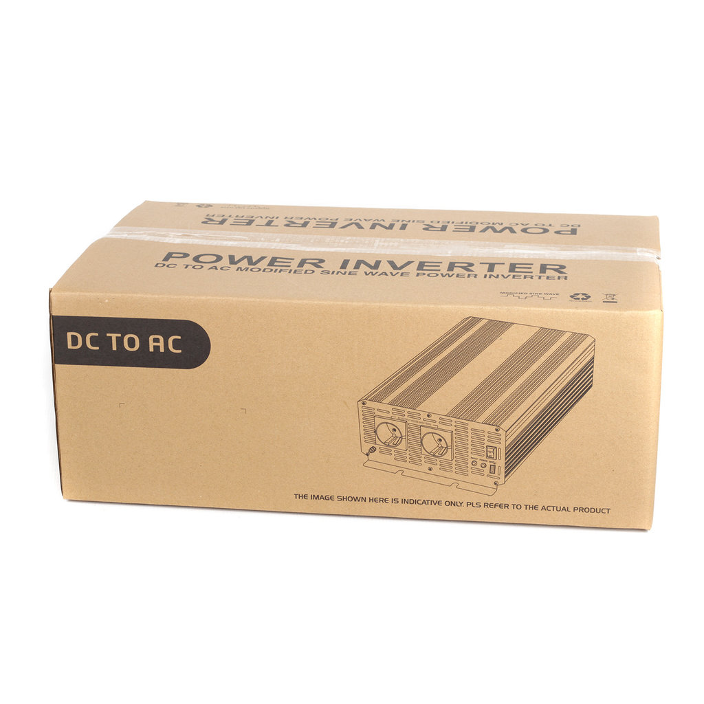 CAR3000-24V Měnič napětí z 24V na 230V + USB, 3000W - CAR3000-24V