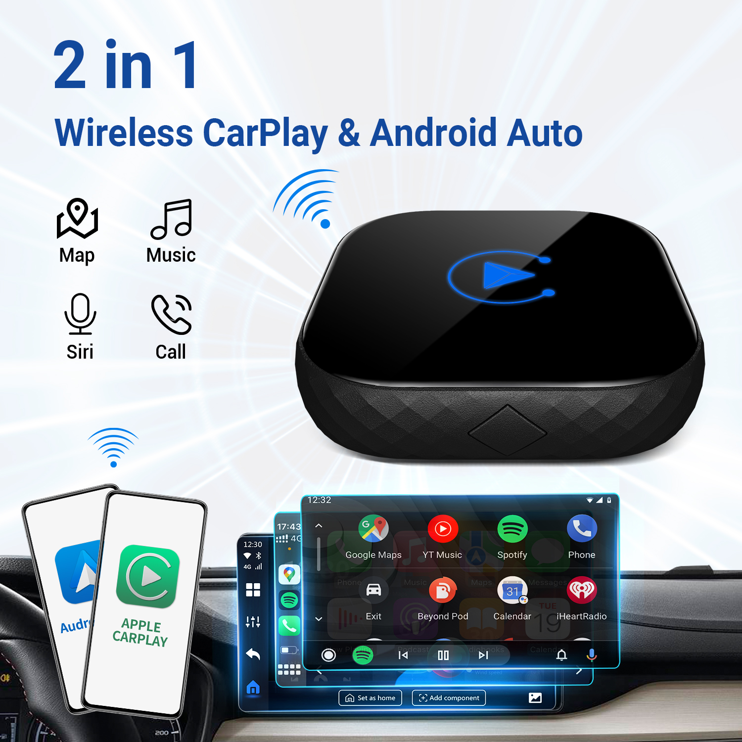 CP85 PRO Modul pro bezdrátové připojení Carplay AndroidAuto - CP85 PRO