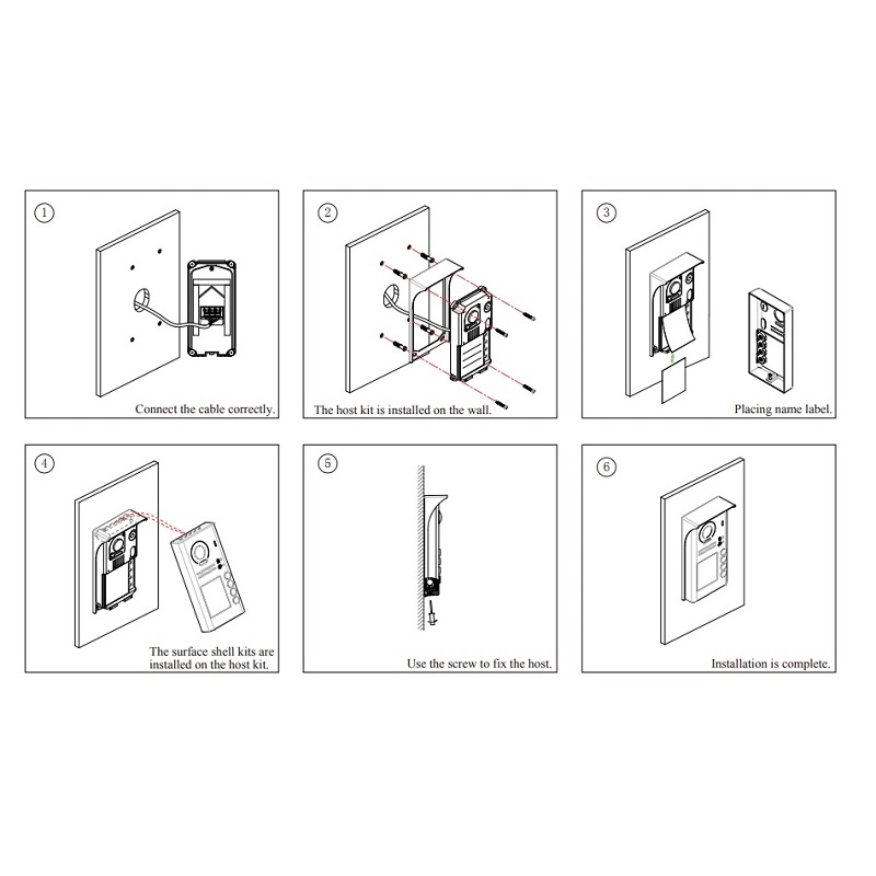 Easydoor DJ 4T ID C dveřní jednotka se 4 tlačítky a RFID