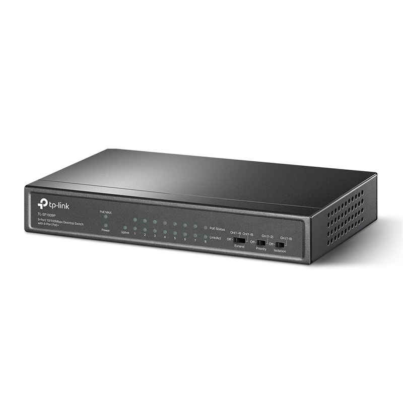 TP-Link TL-SF1009P 8portový PoE switch