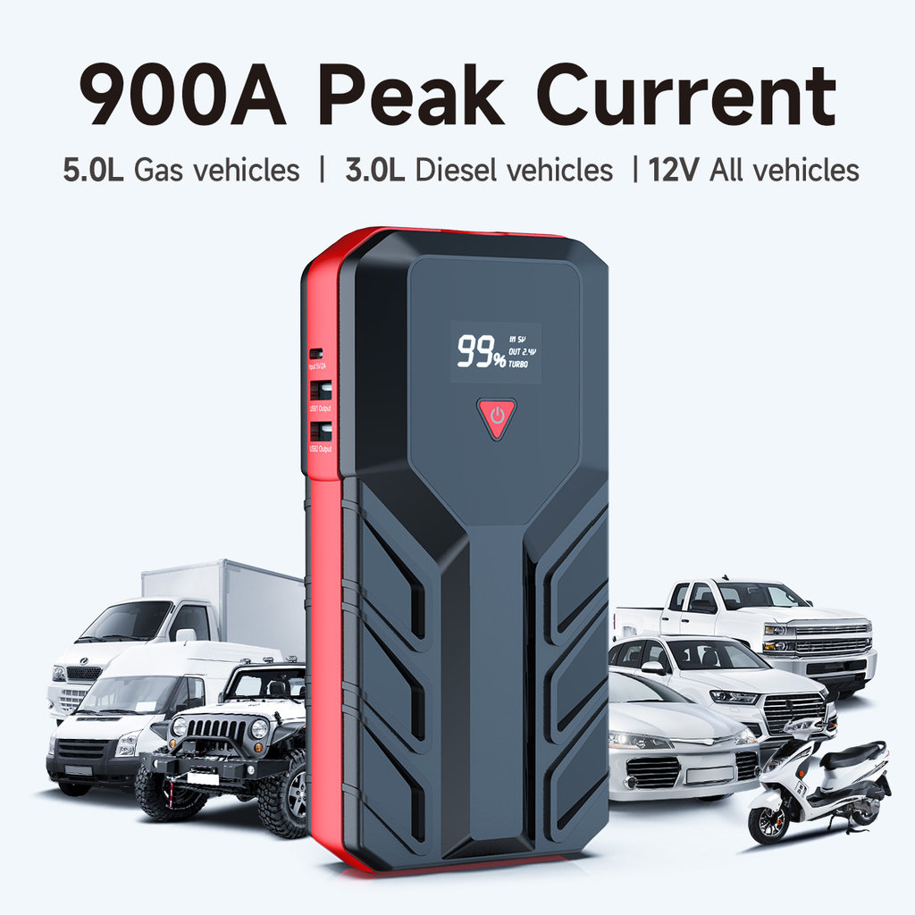 JS12 Jump starter sada pro nouzové startování 12.000 mAh - JS12