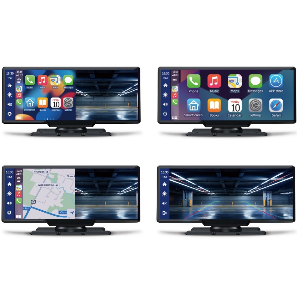 L07 Monitor10" AppleCarPlay AndroidAuto zrcadlení, 2K+FHD DVR - L07