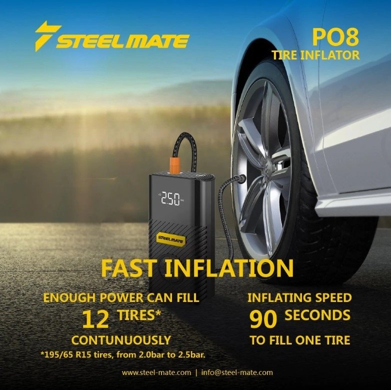 TI PO8 Kompresor na dofukování kol / Power bank - TI PO8