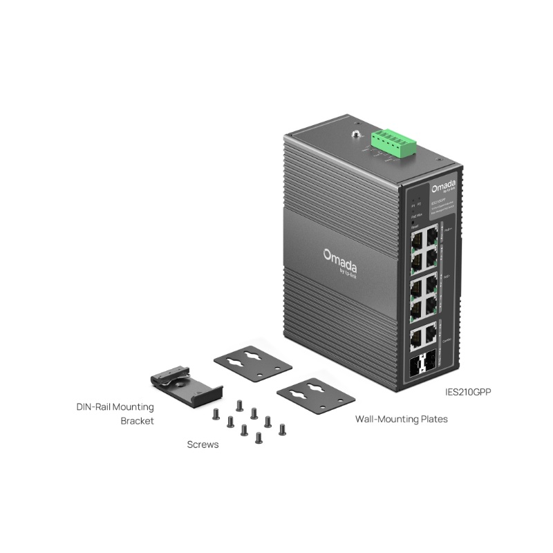 TP-Link TL-IES210GPP Omada 10portový PoE++ switch