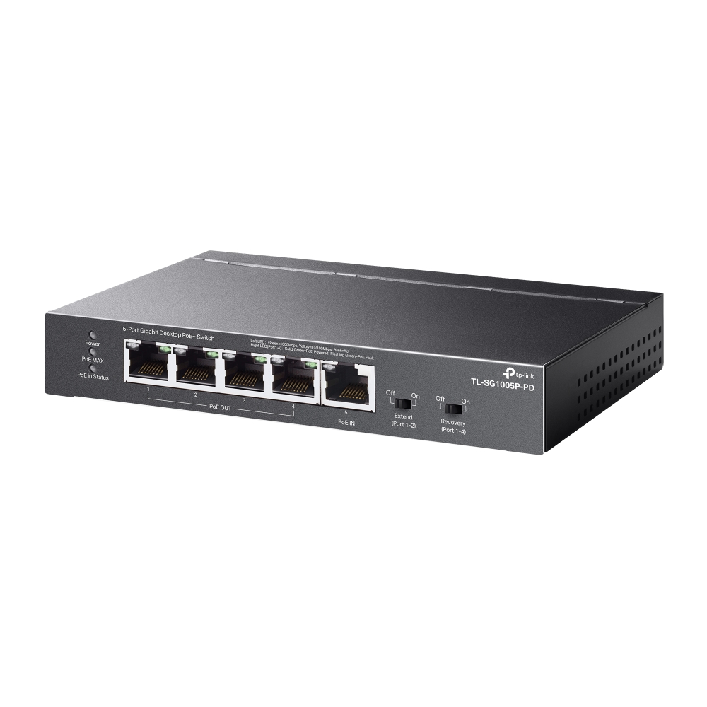 TP-Link TL-SG1005P-PD 5portový PoE+ switch