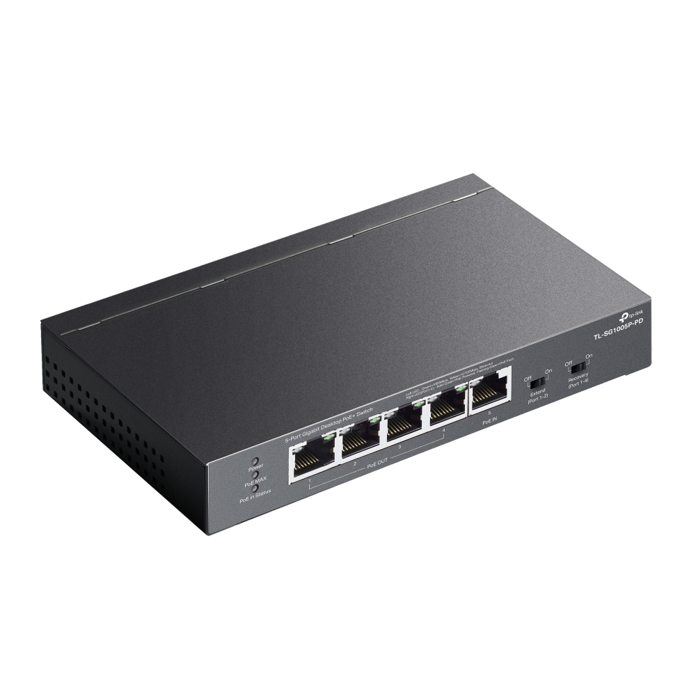 TP-Link TL-SG1005P-PD 5portový PoE+ switch