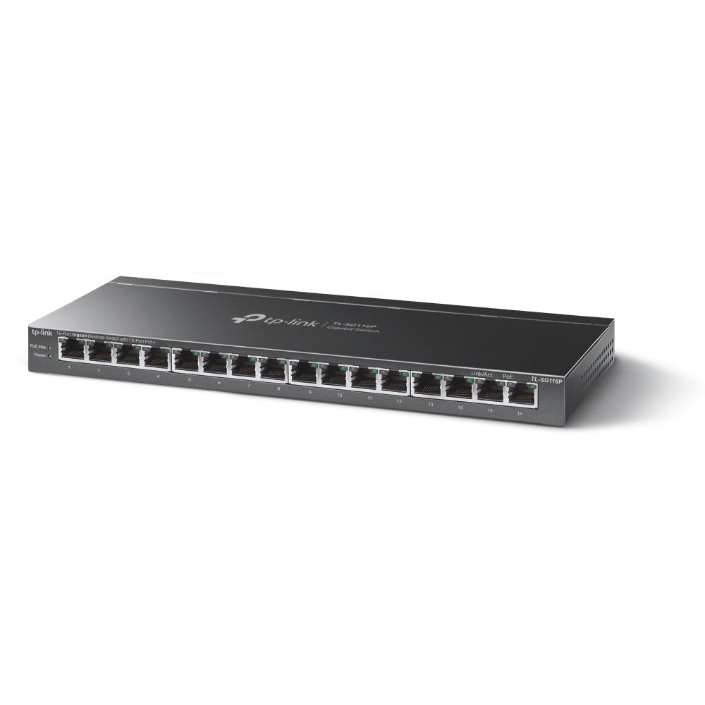 TP-Link TL-SG116P 16portový PoE+ switch