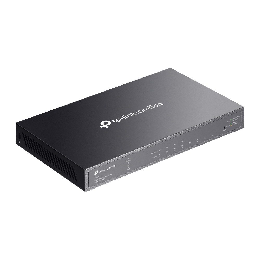 TP-Link TL-SG2008P Omada 8portový gigabitový PoE+ switch