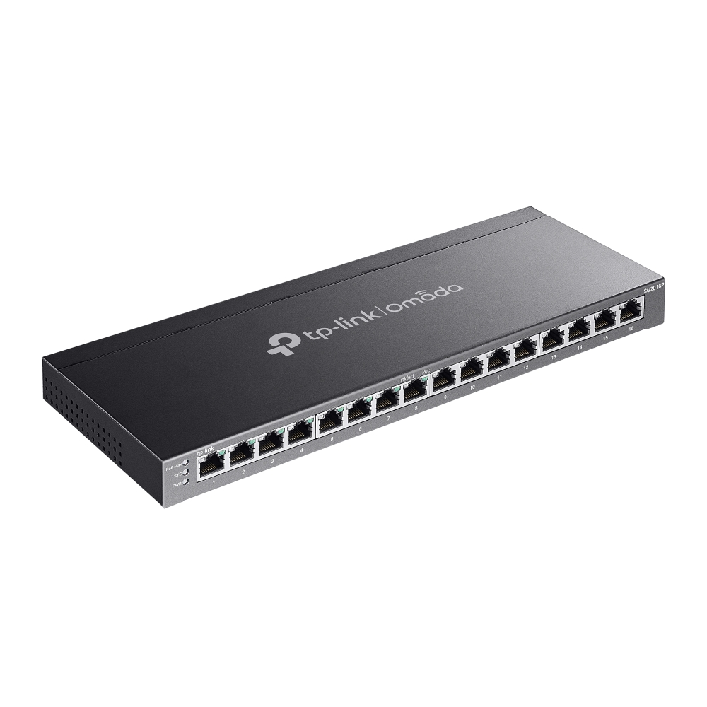 TP-Link TL-SG2016P Omada 16 portový gigabitový PoE+ switch