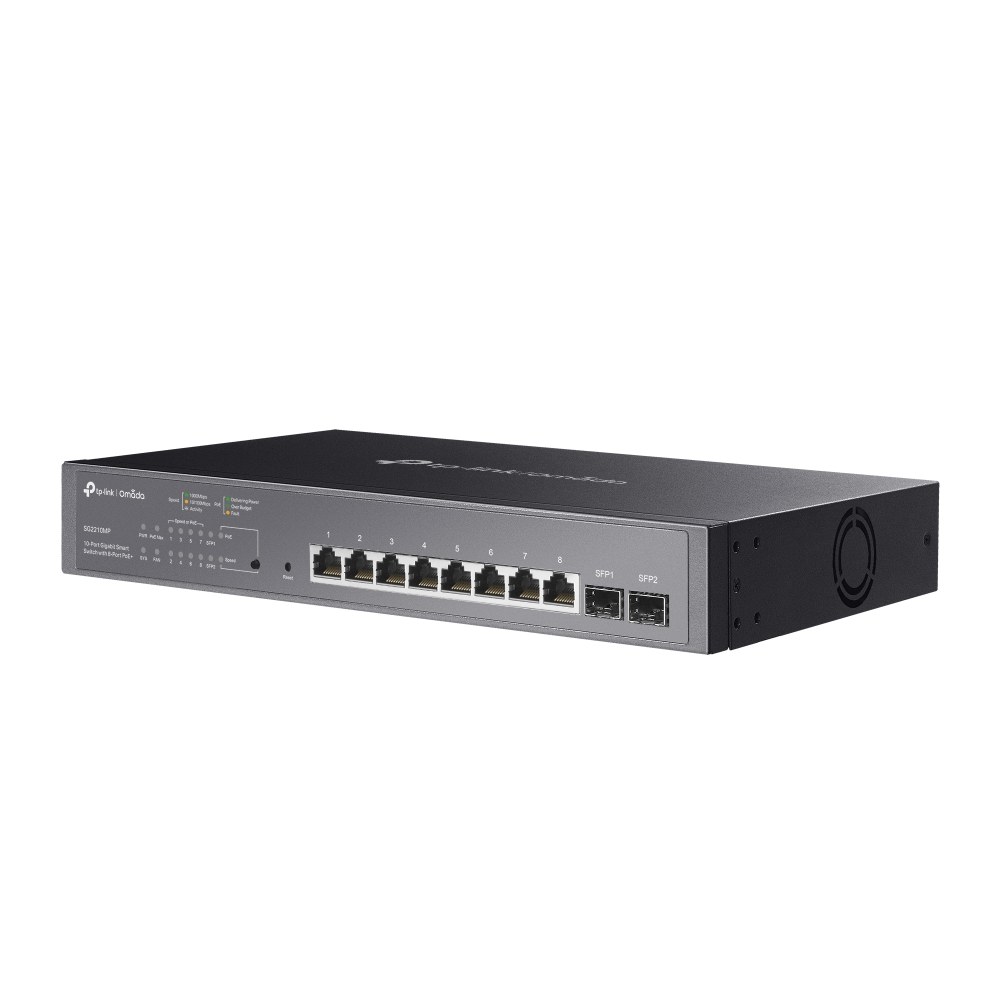 TP-Link TL-SG2210MP 8portový PoE+ switch