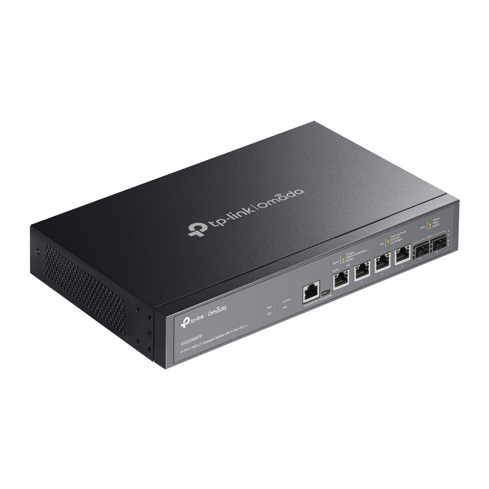 TP-Link TL-SX3206HPP Omada 6portový L3 PoE++ switch
